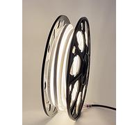 LEDZEIT- Profi Serie - Striscia luminosa LED neon flex 20m, esterno e interno, bianco caldo 3000K, dimmerabile, diffusione, 230V, IP65, SMD2835, per installazione, balcone, terrazza, edificio, negozio