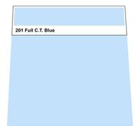 Lee 201 - Pellicola colorata Full C.T. blu, 25 x 122 cm