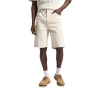 Lee Asher Short Pantaloncini in Denim, Bianco, 34W Uomo