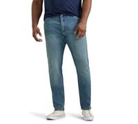 Lee Big & Tall Extreme Motion Athletic Taper Jean Jeans, Mega, 58W x 30L Uomo