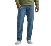 Lee Big & Tall Legendary Relaxed Straight Jean Jeans, Blu Reale, 44W x 29L Uomo