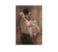 Lee Bogle-In The Garden-People And Portraits Painting Canvas Painting Poster Wall Art Stampe decorative Modern Decor 30,5 x 45,7 cm