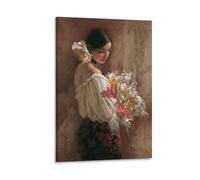 Lee Bogle-In The Garden-People And Portraits Painting Canvas Painting Poster Wall Art Stampe decorative Modern Decor 30,5 x 45,7 cm