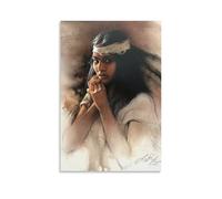 Lee Bogle-The Watchful Maiden-People And Portraits Painting Picture Print Wall Art Poster Painting Canvas Poster Opere d'arte Room Ae