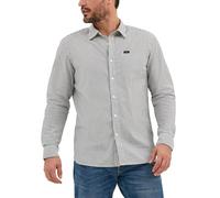 Lee Camicia a Maniche Lunghe da Uomo all Purpose Classic Fit Ecru Stripe, 42/44, Striscia Ecru, L