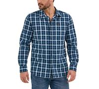 Lee Camicia a Maniche Lunghe da Uomo Multiuso con Bottoni, Rivet Navy Plaid, XL