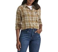 Lee Camicia da Donna Legendary Slim Fit Western Snap, Plaid Neutro Multi, S