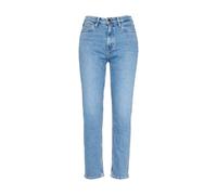 Lee Carol Regular Straight Jeans Donna Denim Casual Vita Alta Blu