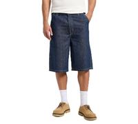 Lee Carpenter Skater Short Pantaloncini in Denim, Rinse, 31W Uomo