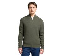 Lee Clean Mezza Zip Knit, Grigio Oliva, M