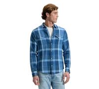 Lee Clean Western Shirt Maglietta, Plaid Indaco, M Uomo