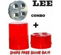 Lee Combo 4 Foro Cambio Veloce Torretta + 3-Die Rotondo Deposito Die Box #90269