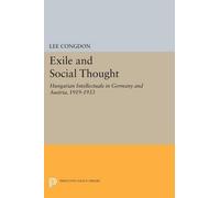 Lee Congdon Exile and Social Thought (Tascabile) Princeton Legacy Library