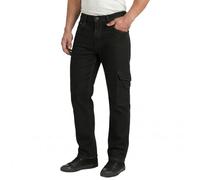 Lee Cooper LCPNT239 Abbigliamento da lavoro da uomo Sicurezza Jeans in denim elasticizzato da carpentiere Pantaloni da lavoro, Nero, 42W / 31L