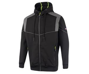 Lee Cooper LCJKT458 Mens Workwear softshell con cappuccio, nera, 3X-Large