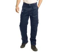 Lee Cooper LCPNT206 Abbigliamento da lavoro Uomo Tasche multiple di facile manutenzione Tasche per ginocchiere di sicurezza Pantaloni cargo da lavoro, Blu Navy, 38W / 29L