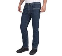 Lee Cooper LCPNT219 Jeans da lavoro da uomo in denim elasticizzato 5 tasche con lavaggio, Blu Navy, 34W / 31L