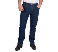 Lee Cooper LCPNT239 Abbigliamento da lavoro da uomo Sicurezza Jeans in denim elasticizzato da carpentiere Pantaloni da lavoro, Azzurro, 32W / 31L