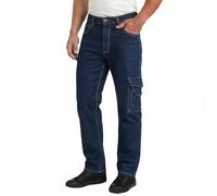 Lee Cooper LCPNT239 Abbigliamento da lavoro da uomo Sicurezza Jeans in denim elasticizzato da carpentiere Pantaloni da lavoro, Azzurro, 34W / 31L