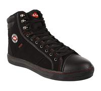 Lee Cooper LCSHOE022 Abbigliamento Da Lavoro Donne Unisex Retro Stile Baseball Sul Posto Di Lavoro Sicurezza Scarpe Da Ginnastica SB SRA Stivali, Nero Stivale, 37 EU