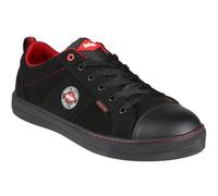 Lee Cooper LCSHOE054 Abbigliamento da lavoro SB / SRA Stivale da baseball retrò, Scarpa antinfortunistica da lavoro unisex con stile moderno, Nero, 44 EU