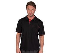 Lee Cooper LCTS011 Polo da uomo in piqué, Nero, 3XL