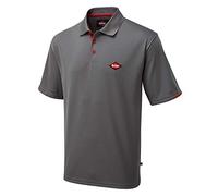 Lee Cooper LCTS017 Workwear Mens Sicurezza sul Lavoro prestazione respirabile Polo lavoro superiore, Grigio, X-Large