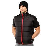 Lee Cooper LCVST706 Workwear Mens sicurezza sul lavoro leggero imbottito Vest Gilet Gilet Con cuciture a contrasto, nero, Piccolo