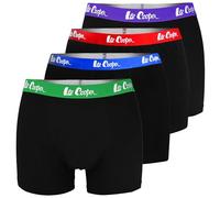 Lee Cooper - Premium Briefs Boxer Uomo in Cotone - Confezione da 4 XL - Morbidi - Comodi - Elasticizzati - Transpirati - Sportivi - Stile Iconico | Mutande Uomo Intimo Maschile