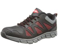 Lee Cooper Workwear Scarpe Uomo LCSHOE088 Leggero Sport Trainer Stile di sicurezza in acciaio Toe Anti-Penetrazione Composite intersuola lavoro S1P / SRA, nero/grigio, 7 UK/EU 41