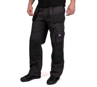 Lee Cooper Workwear LCPNT216 Uomo Multi Tasca con Tasche per Ginocchiere Fondina Fissa Lavoro Cargo Pantaloni, Grigio/Nero, 40W / 33L