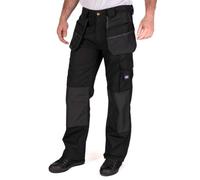 Lee Cooper Workwear LCPNT216 Uomo Multi Tasca con Tasche per Ginocchiere Fondina Fissa Lavoro Cargo Pantaloni, Nero, 40W / 29L