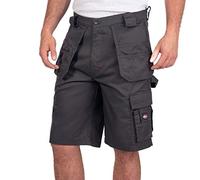 Lee Cooper Workwear LCSHO810 Pantaloncini da Uomo in Tessuto Durevole, Flessibili e Confortevoli per la Sicurezza sul Lavoro, Grigio, 30W