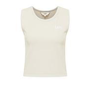 Lee Cropped Crew Tank T-Shirt, Beige, X-Large Donna
