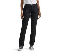 Lee Donna Petite Rilassato Fit Dritto Leggings Jean, Onice Nero, 34 Petite, Onice Nero