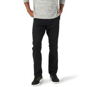 Lee Extreme Motion Flat Front - Pantaloni da Uomo con conicità Rilassata, Colore Nero, 38W x 32L, Nero, 38W x 32L