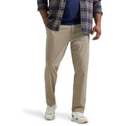 Lee Extreme Motion Flat Front Relaxed Taper Pant Pantaloni Casual, Cachi, 36W x 30L Uomo