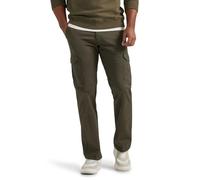 Lee Performance Series Extreme Comfort Twill Straight Fit Pantaloni Cargo, Oliva Frontier, W42 / L32 Uomo