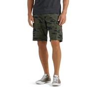 Lee Extreme Motion Swope-Pantaloncini Cargo Pantaloni Uomo, Verde Granito Camo, W32