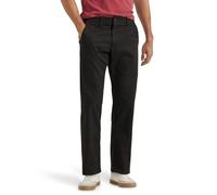 Lee Flat Front Straight XM Pantaloni, Nero (Black), 33W / 34L Uomo
