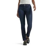 Lee Flex Motion - Jeans da Donna a Gamba Dritta, vestibilità Regolare - Blu - 42 Petite