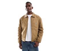 Lee - Giacca in tela color cuoio foderata-Marrone 2XL