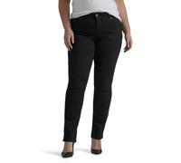 Lee - Jeans da Donna con Gamba Dritta e vestibilità Regolare - Nero - 48 di più Petite