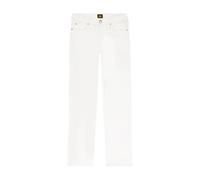 Lee Marion Straight Pantaloni, Bianco, 33W x 33L Donna