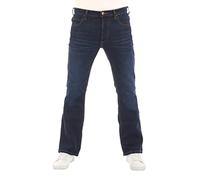 Lee Jeans da Uomo Bootcut Denver Pantaloni Blu Jeans Uomo Cotone Stretch Denim Blu w30 w31 w32 w33 w34 w36 w38 w40 w42 w44, Blu Scuro Elko (Lss1hdbu3), 32W x 30L