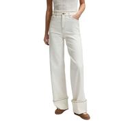 Lee, ,Jeans ,Donna ,Beige ,W27 Stella Wide Leg Selvedge Denim Jean