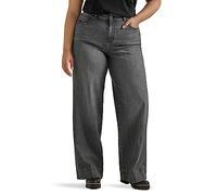 Lee Jeans leggendari da Donna a Vita Alta, Scuri sfocati, 44 Corto