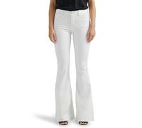 Lee Jeans Svasati leggendari da Donna a Vita Media, Bianco Brillante, 44