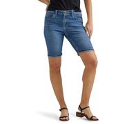 Lee Legendary Rolled Denim Bermuda Short Pantalocini, Bright Mid, 44 Donna