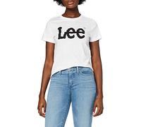 Lee Maglietta 'LOGO TEE' nero / bianco, Taglia XS